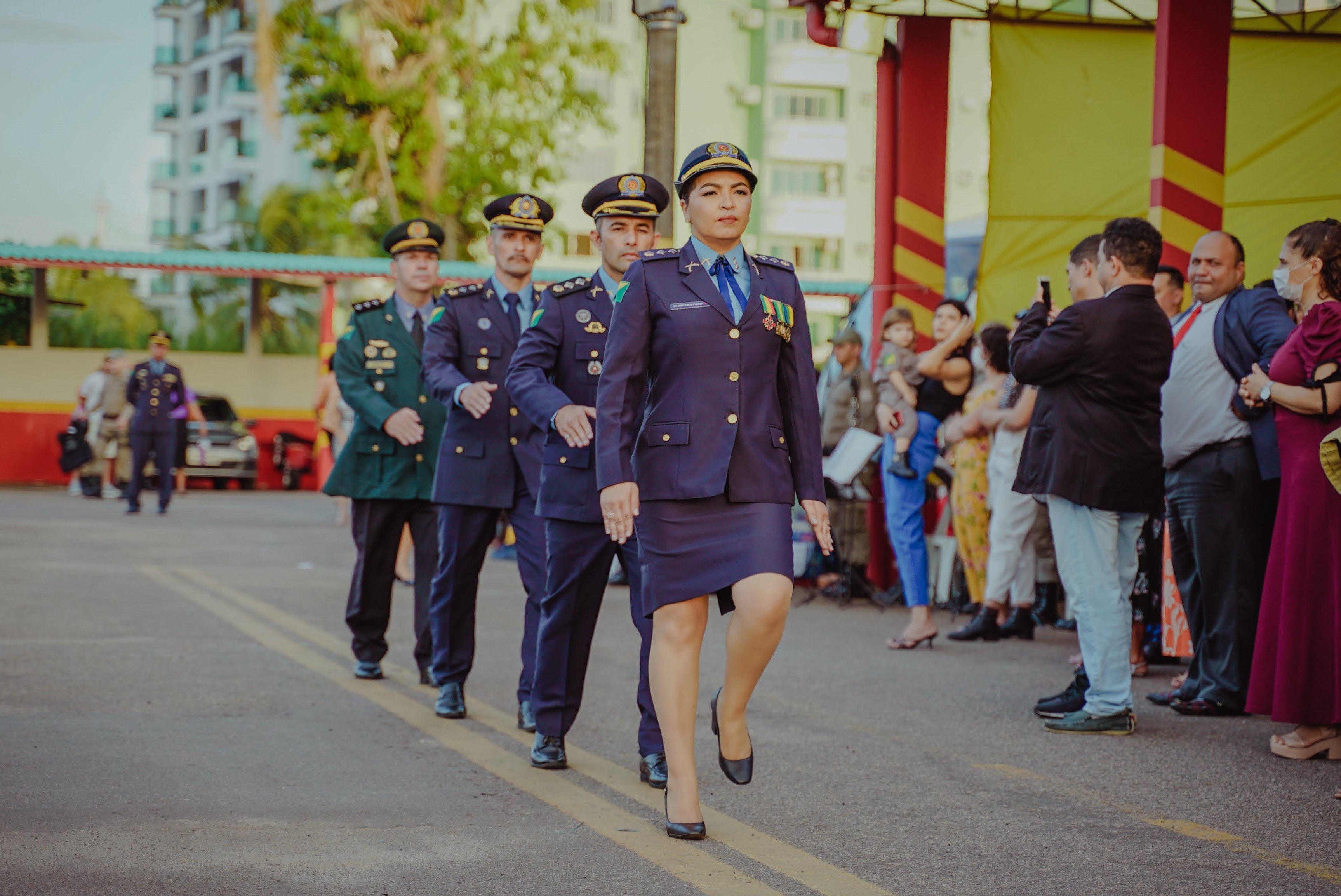 A oficial ingressou na PMAC em 2005 e tem assumido posições de comando na instituição. Foto: Ascom/PMAC.