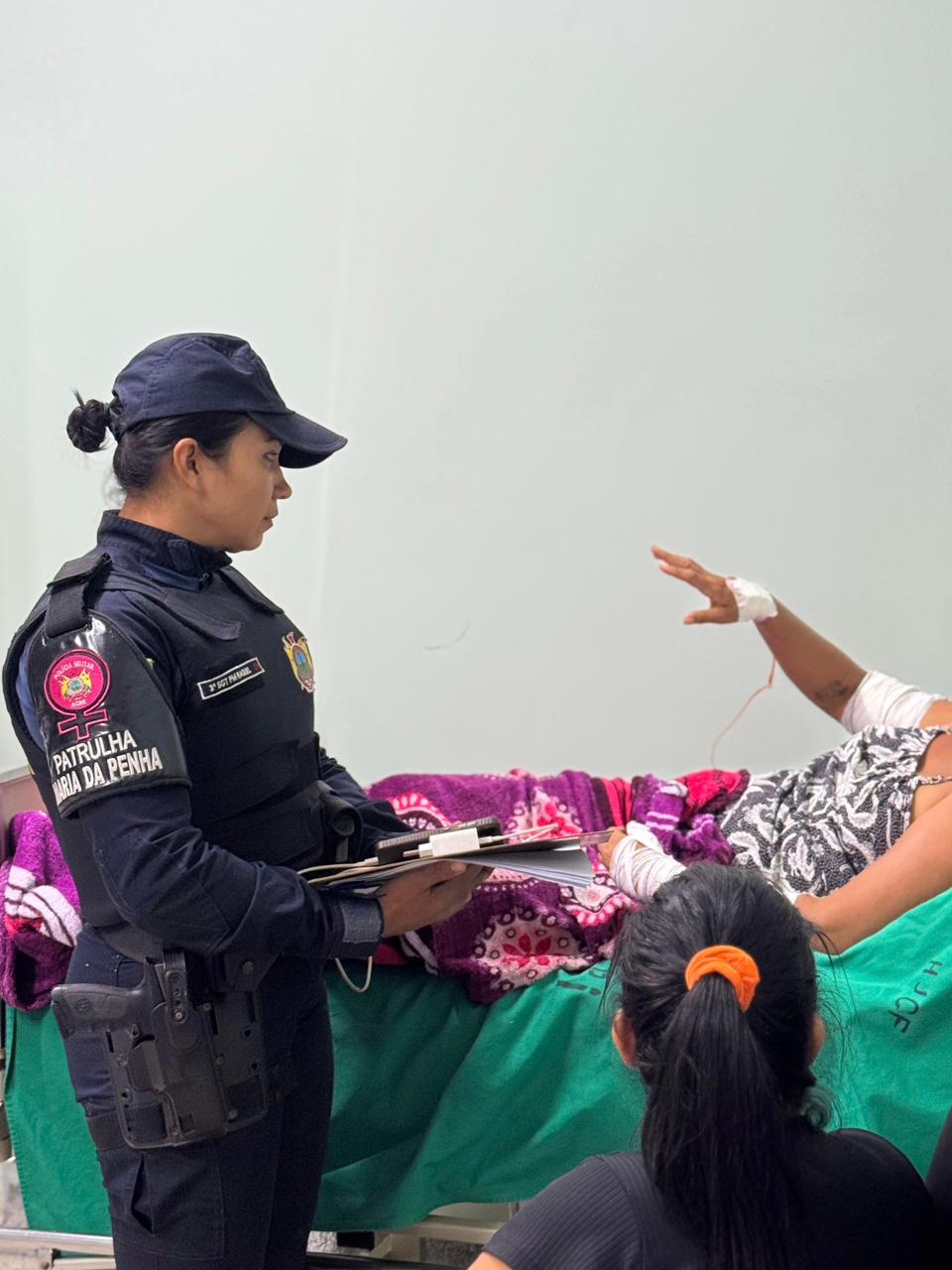 A vítima recebeu acompanhamento da equipe PMP. Foto: cedida.