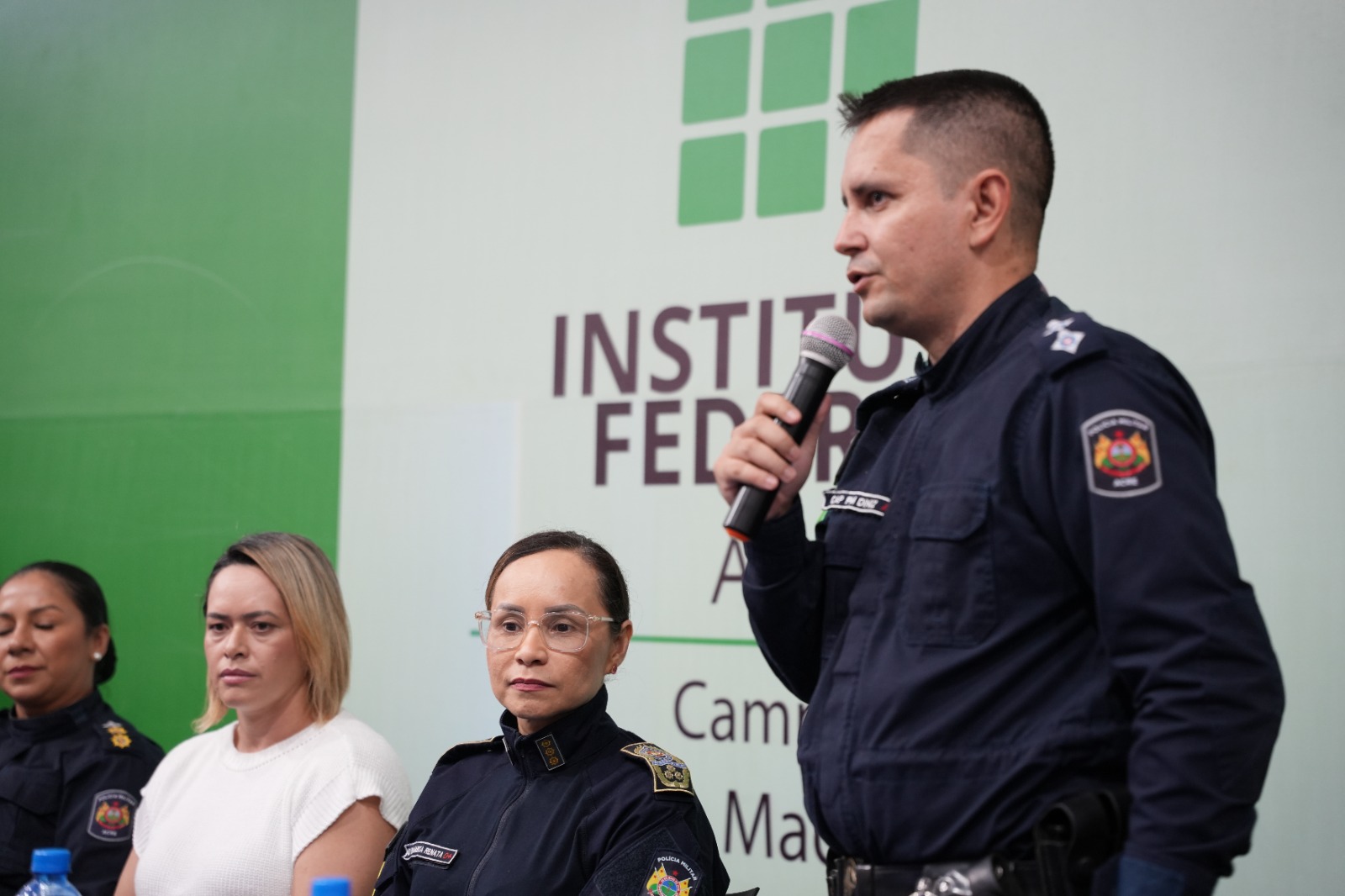 Capitão Diniz, comandante do 8º Batalhão. Foto: Júnior Barros/PMAC.