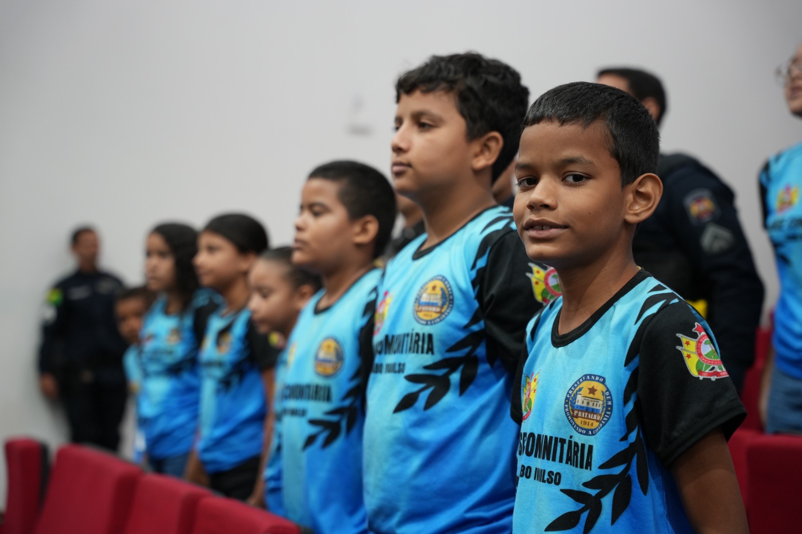 O 8º BPM implementou a guarda-mirim em Sena Madureira, fortalecendo a proximidade com a comunidade. Foto: Júnior Barros/PMAC.